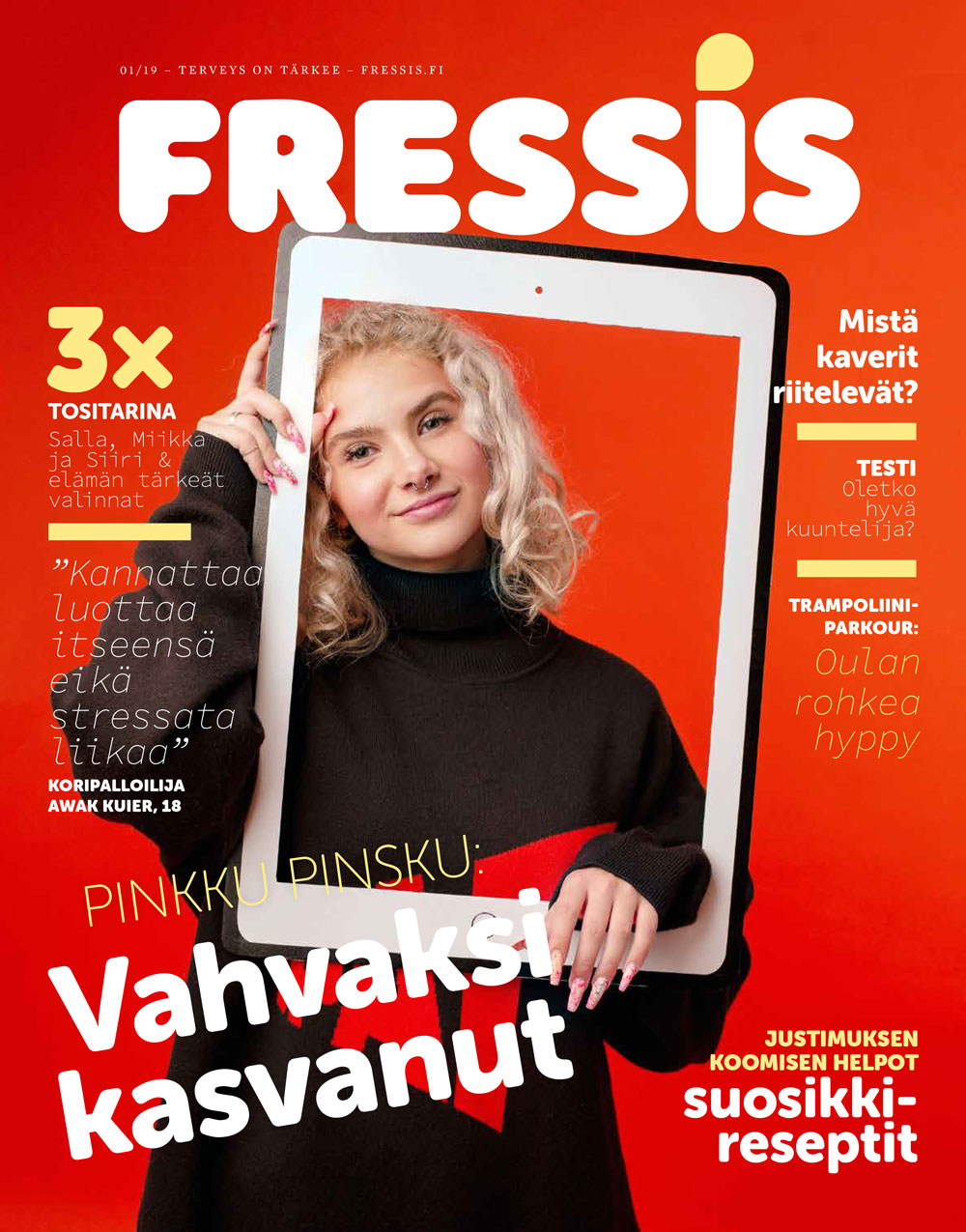 Fressis-lehden vuoden 2019 numeron kansikuva